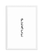 Peace | Black Watercolour Art Print-PRINT-Olive et Oriel-Olive et Oriel-A4 | 8.3" x 11.7" | 21 x 29.7cm-White-With White Border-Buy-Australian-Art-Prints-Online-with-Olive-et-Oriel-Your-Artwork-Specialists-Austrailia-Decorate-With-Coastal-Photo-Wall-Art-Prints-From-Our-Beach-House-Artwork-Collection-Fine-Poster-and-Framed-Artwork