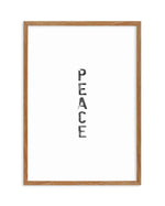 Peace | Black Watercolour Art Print-PRINT-Olive et Oriel-Olive et Oriel-50x70 cm | 19.6" x 27.5"-Walnut-With White Border-Buy-Australian-Art-Prints-Online-with-Olive-et-Oriel-Your-Artwork-Specialists-Austrailia-Decorate-With-Coastal-Photo-Wall-Art-Prints-From-Our-Beach-House-Artwork-Collection-Fine-Poster-and-Framed-Artwork