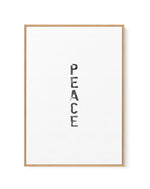 Peace | Black Watercolour | Framed Canvas-CANVAS-You can shop wall art online with Olive et Oriel for everything from abstract art to fun kids wall art. Our beautiful modern art prints and canvas art are available from large canvas prints to wall art paintings and our proudly Australian artwork collection offers only the highest quality framed large wall art and canvas art Australia - You can buy fashion photography prints or Hampton print posters and paintings on canvas from Olive et Oriel and 