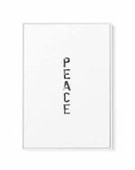 Peace | Black Watercolour | Framed Canvas-CANVAS-You can shop wall art online with Olive et Oriel for everything from abstract art to fun kids wall art. Our beautiful modern art prints and canvas art are available from large canvas prints to wall art paintings and our proudly Australian artwork collection offers only the highest quality framed large wall art and canvas art Australia - You can buy fashion photography prints or Hampton print posters and paintings on canvas from Olive et Oriel and 