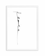 Peace | Hand scripted Art Print-PRINT-Olive et Oriel-Olive et Oriel-A5 | 5.8" x 8.3" | 14.8 x 21cm-White-With White Border-Buy-Australian-Art-Prints-Online-with-Olive-et-Oriel-Your-Artwork-Specialists-Austrailia-Decorate-With-Coastal-Photo-Wall-Art-Prints-From-Our-Beach-House-Artwork-Collection-Fine-Poster-and-Framed-Artwork