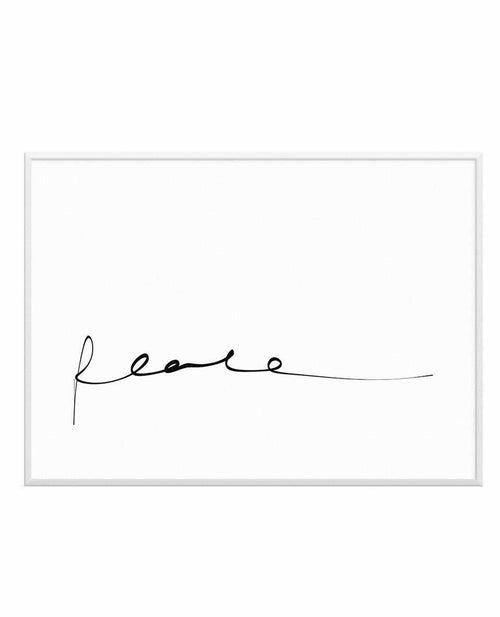 Peace | Hand scripted Art Print-PRINT-Olive et Oriel-Olive et Oriel-A5 | 5.8" x 8.3" | 14.8 x 21cm-Unframed Art Print-With White Border-Buy-Australian-Art-Prints-Online-with-Olive-et-Oriel-Your-Artwork-Specialists-Austrailia-Decorate-With-Coastal-Photo-Wall-Art-Prints-From-Our-Beach-House-Artwork-Collection-Fine-Poster-and-Framed-Artwork