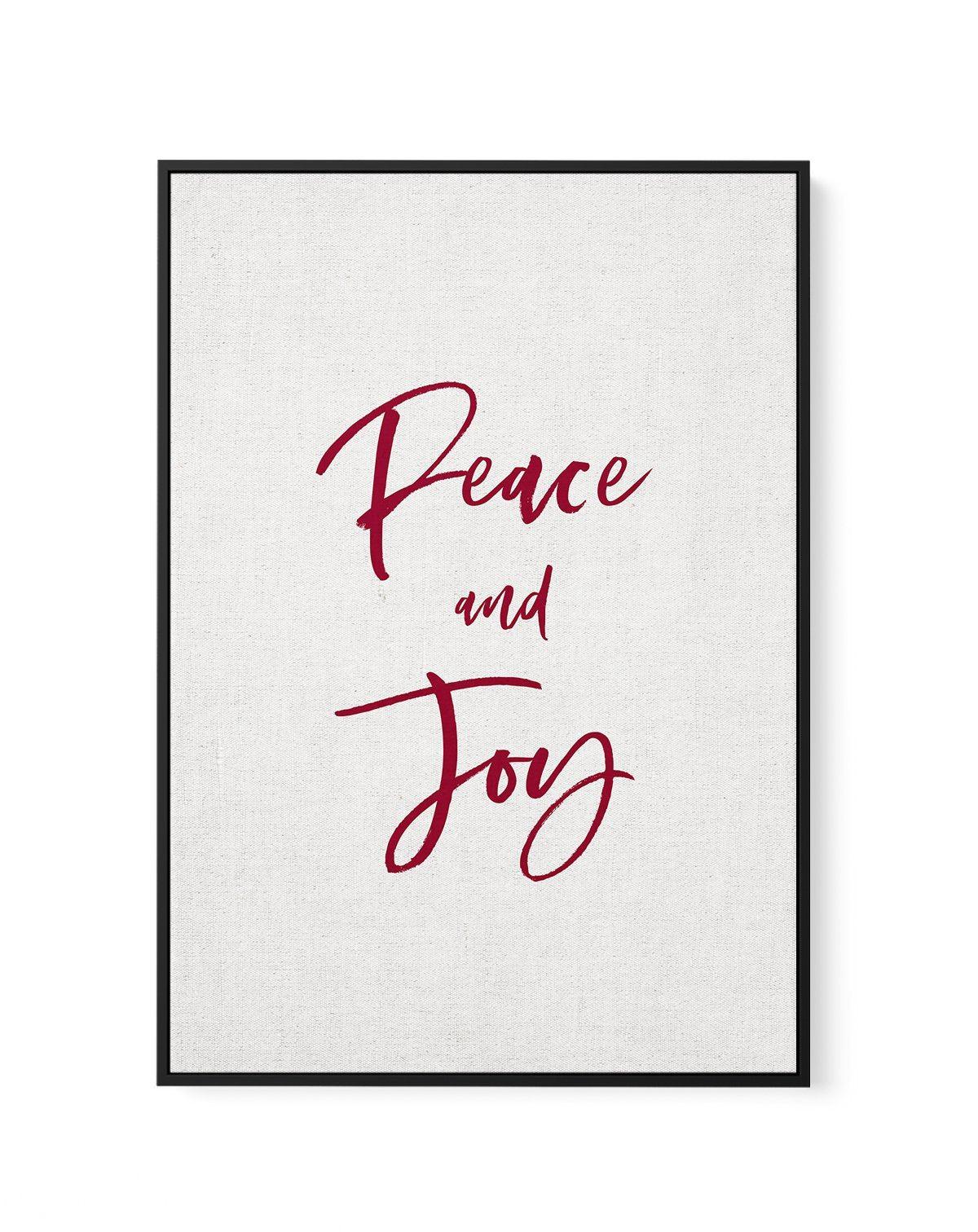 Peace & Joy | Framed Canvas-CANVAS-You can shop wall art online with Olive et Oriel for everything from abstract art to fun kids wall art. Our beautiful modern art prints and canvas art are available from large canvas prints to wall art paintings and our proudly Australian artwork collection offers only the highest quality framed large wall art and canvas art Australia - You can buy fashion photography prints or Hampton print posters and paintings on canvas from Olive et Oriel and have them deli