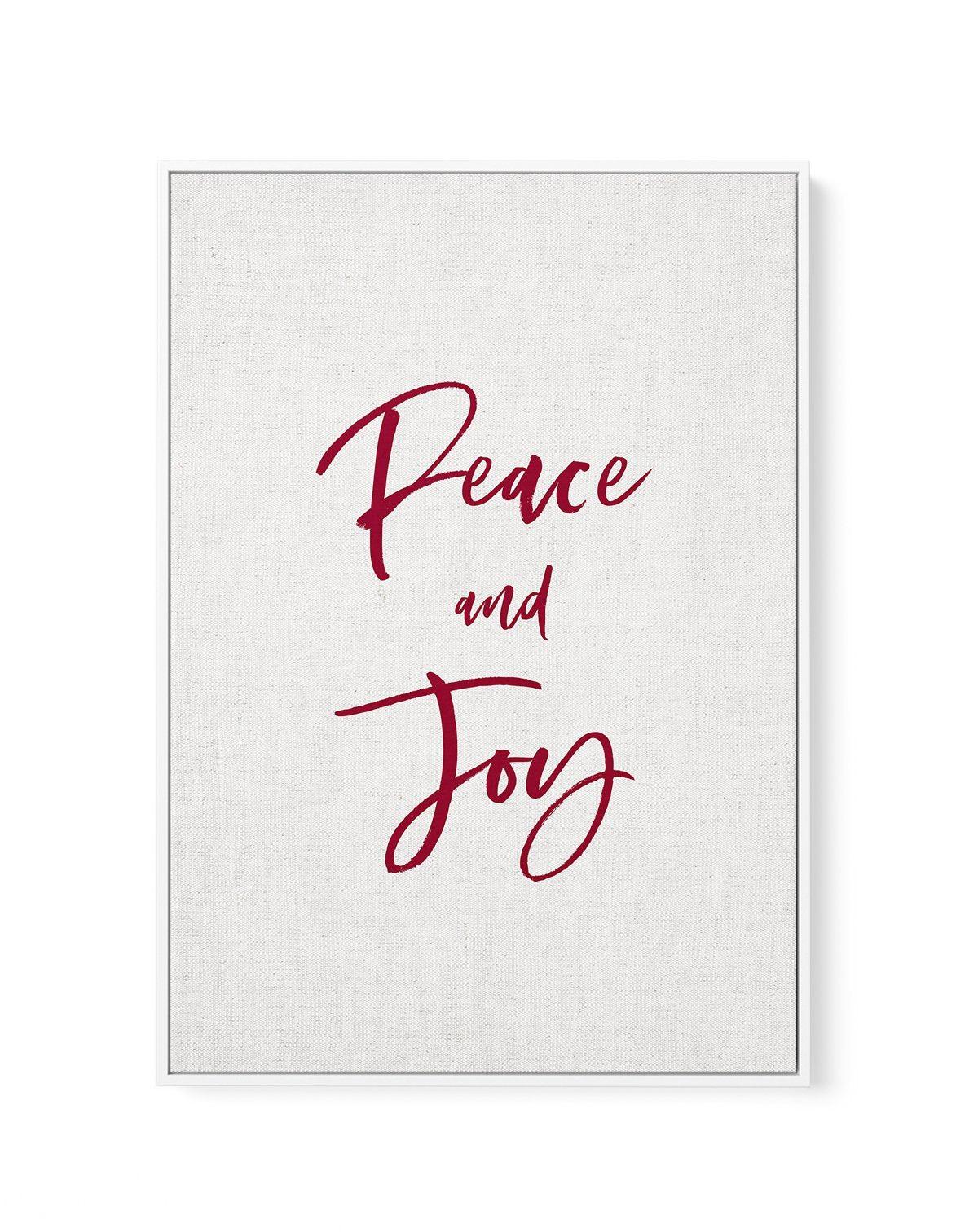 Peace & Joy | Framed Canvas-CANVAS-You can shop wall art online with Olive et Oriel for everything from abstract art to fun kids wall art. Our beautiful modern art prints and canvas art are available from large canvas prints to wall art paintings and our proudly Australian artwork collection offers only the highest quality framed large wall art and canvas art Australia - You can buy fashion photography prints or Hampton print posters and paintings on canvas from Olive et Oriel and have them deli