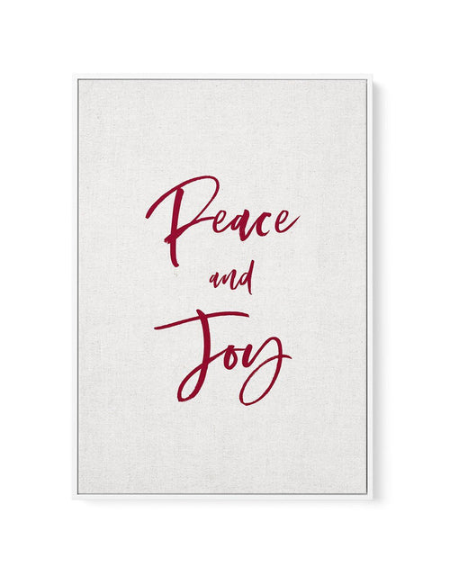 Peace & Joy | Framed Canvas-CANVAS-You can shop wall art online with Olive et Oriel for everything from abstract art to fun kids wall art. Our beautiful modern art prints and canvas art are available from large canvas prints to wall art paintings and our proudly Australian artwork collection offers only the highest quality framed large wall art and canvas art Australia - You can buy fashion photography prints or Hampton print posters and paintings on canvas from Olive et Oriel and have them deli