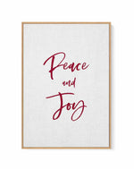 Peace & Joy | Framed Canvas Art Print