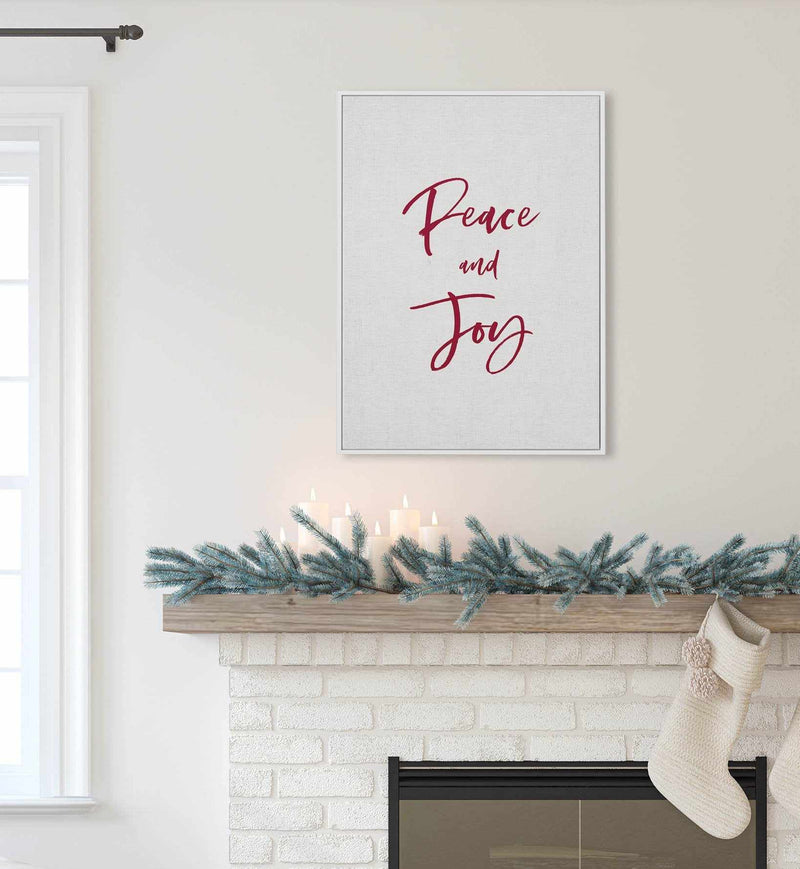 Peace & Joy | Framed Canvas-CANVAS-You can shop wall art online with Olive et Oriel for everything from abstract art to fun kids wall art. Our beautiful modern art prints and canvas art are available from large canvas prints to wall art paintings and our proudly Australian artwork collection offers only the highest quality framed large wall art and canvas art Australia - You can buy fashion photography prints or Hampton print posters and paintings on canvas from Olive et Oriel and have them deli