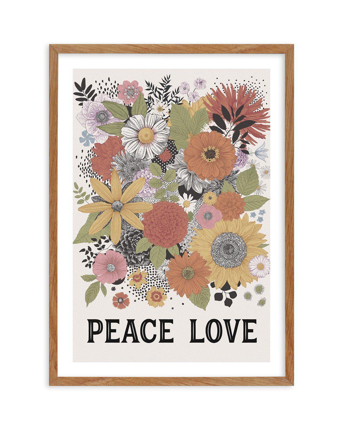 Peace & Love Art Print-PRINT-Olive et Oriel-Olive et Oriel-Buy-Australian-Art-Prints-Online-with-Olive-et-Oriel-Your-Artwork-Specialists-Austrailia-Decorate-With-Coastal-Photo-Wall-Art-Prints-From-Our-Beach-House-Artwork-Collection-Fine-Poster-and-Framed-Artwork