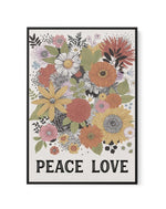 Peace & Love | Framed Canvas-CANVAS-You can shop wall art online with Olive et Oriel for everything from abstract art to fun kids wall art. Our beautiful modern art prints and canvas art are available from large canvas prints to wall art paintings and our proudly Australian artwork collection offers only the highest quality framed large wall art and canvas art Australia - You can buy fashion photography prints or Hampton print posters and paintings on canvas from Olive et Oriel and have them del