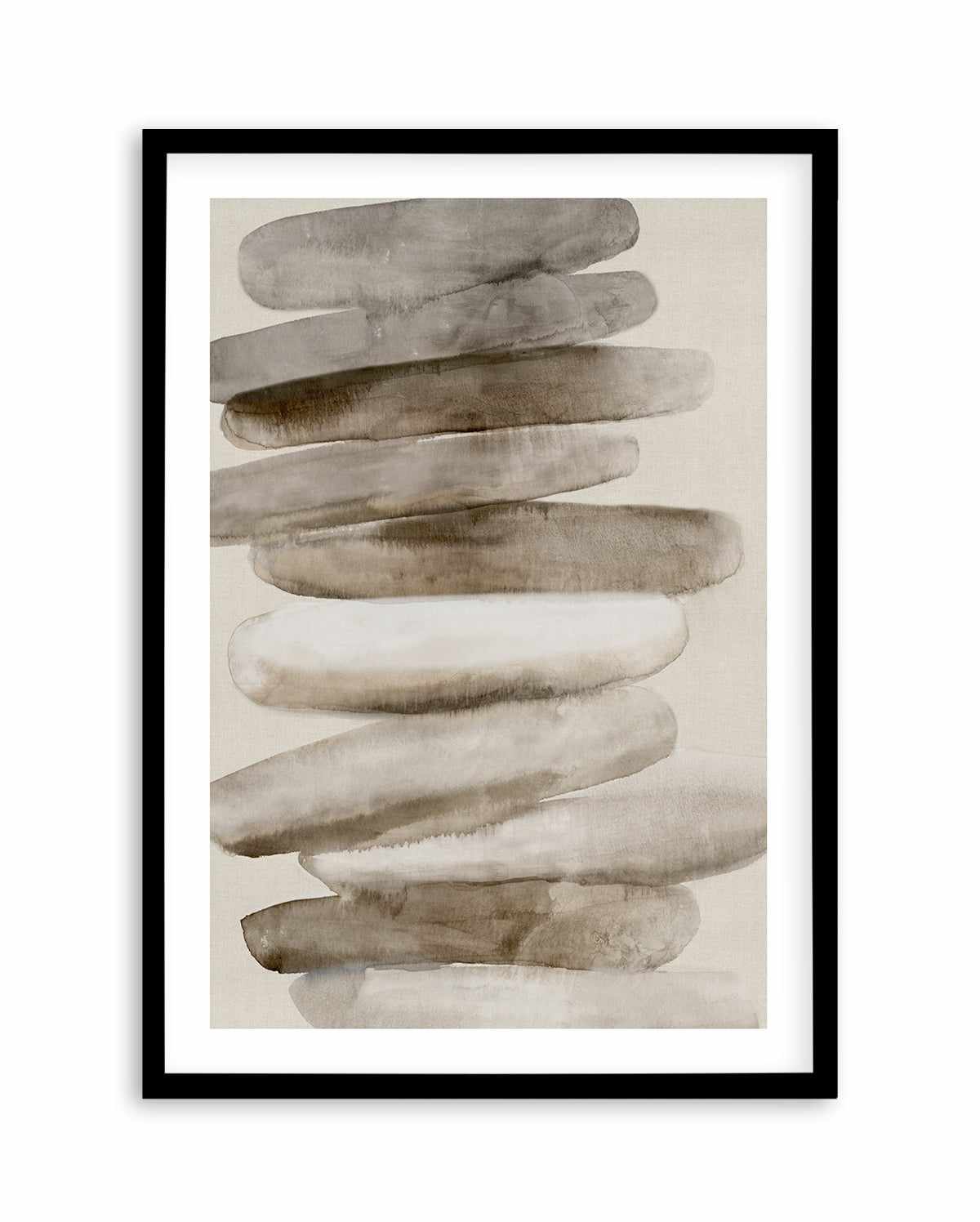 Pebble I Art Print-PRINT-Olive et Oriel-PI Creative-A5 | 5.8" x 8.3" | 14.8 x 21cm-Black-With White Border-Buy-Australian-Art-Prints-Online-with-Olive-et-Oriel-Your-Artwork-Specialists-Austrailia-Decorate-With-Coastal-Photo-Wall-Art-Prints-From-Our-Beach-House-Artwork-Collection-Fine-Poster-and-Framed-Artwork