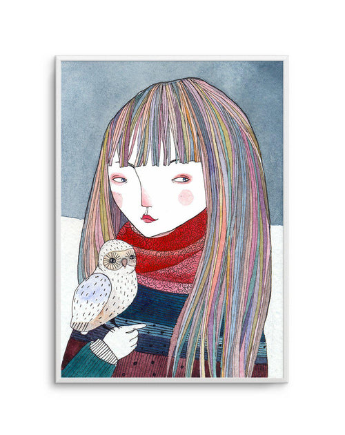 Petite Owl Art Print-PRINT-Olive et Oriel-Olive et Oriel-A5 | 5.8" x 8.3" | 14.8 x 21cm-Unframed Art Print-With White Border-Buy-Australian-Art-Prints-Online-with-Olive-et-Oriel-Your-Artwork-Specialists-Austrailia-Decorate-With-Coastal-Photo-Wall-Art-Prints-From-Our-Beach-House-Artwork-Collection-Fine-Poster-and-Framed-Artwork
