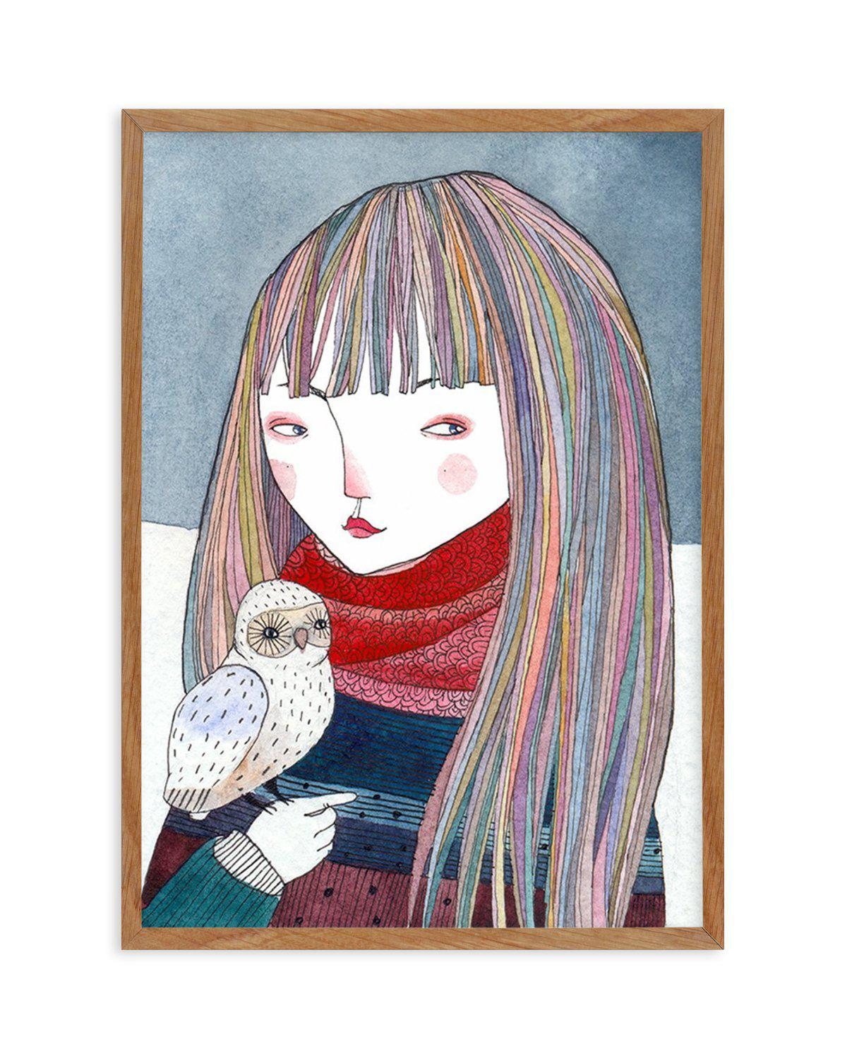 Petite Owl Art Print-PRINT-Olive et Oriel-Olive et Oriel-Buy-Australian-Art-Prints-Online-with-Olive-et-Oriel-Your-Artwork-Specialists-Austrailia-Decorate-With-Coastal-Photo-Wall-Art-Prints-From-Our-Beach-House-Artwork-Collection-Fine-Poster-and-Framed-Artwork