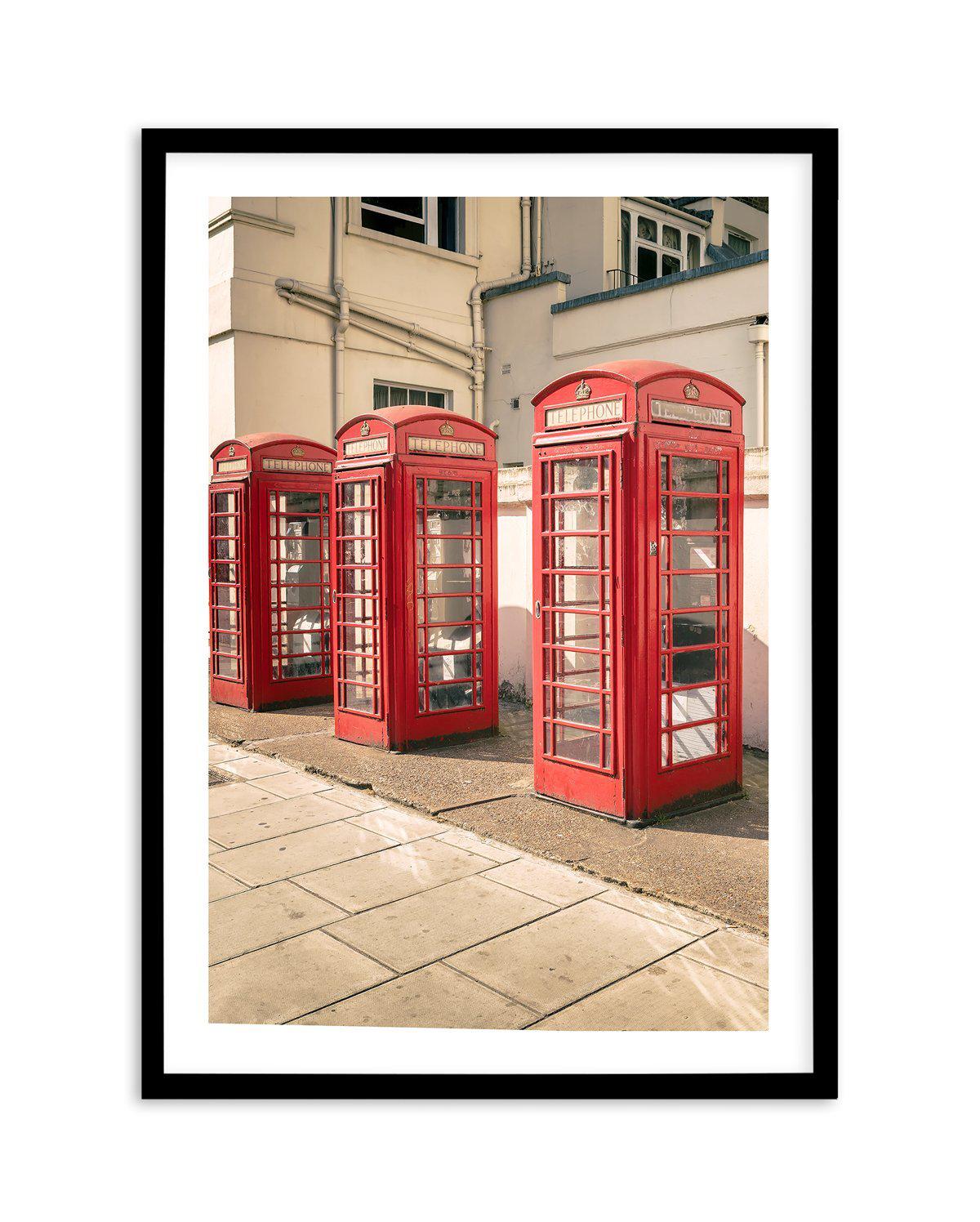 Phone Home, London Art Print-PRINT-Olive et Oriel-Olive et Oriel-A5 | 5.8" x 8.3" | 14.8 x 21cm-Black-With White Border-Buy-Australian-Art-Prints-Online-with-Olive-et-Oriel-Your-Artwork-Specialists-Austrailia-Decorate-With-Coastal-Photo-Wall-Art-Prints-From-Our-Beach-House-Artwork-Collection-Fine-Poster-and-Framed-Artwork