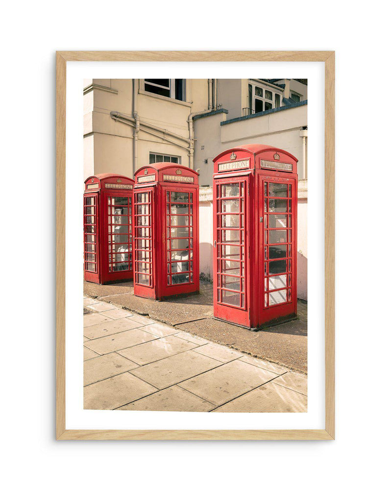 Phone Home, London Art Print-PRINT-Olive et Oriel-Olive et Oriel-A5 | 5.8" x 8.3" | 14.8 x 21cm-Oak-With White Border-Buy-Australian-Art-Prints-Online-with-Olive-et-Oriel-Your-Artwork-Specialists-Austrailia-Decorate-With-Coastal-Photo-Wall-Art-Prints-From-Our-Beach-House-Artwork-Collection-Fine-Poster-and-Framed-Artwork