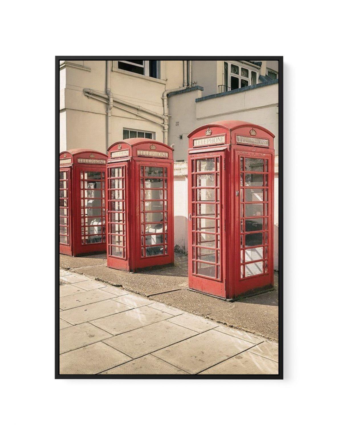 Phone Home, London | Framed Canvas-CANVAS-You can shop wall art online with Olive et Oriel for everything from abstract art to fun kids wall art. Our beautiful modern art prints and canvas art are available from large canvas prints to wall art paintings and our proudly Australian artwork collection offers only the highest quality framed large wall art and canvas art Australia - You can buy fashion photography prints or Hampton print posters and paintings on canvas from Olive et Oriel and have th