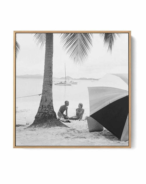 Picnic Under The Palms | Tom Kelley Archive SQ | Framed Canvas-CANVAS-You can shop wall art online with Olive et Oriel for everything from abstract art to fun kids wall art. Our beautiful modern art prints and canvas art are available from large canvas prints to wall art paintings and our proudly Australian artwork collection offers only the highest quality framed large wall art and canvas art Australia - You can buy fashion photography prints or Hampton print posters and paintings on canvas fro