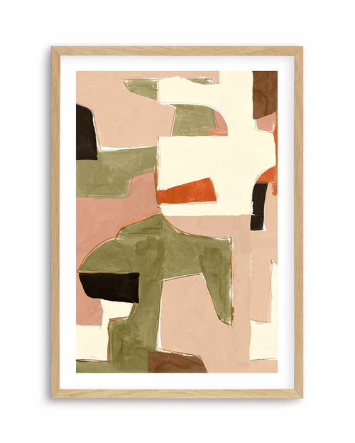 Pieces No 1 Art Print-PRINT-Olive et Oriel-PI Creative-A5 | 5.8" x 8.3" | 14.8 x 21cm-Oak-With White Border-Buy-Australian-Art-Prints-Online-with-Olive-et-Oriel-Your-Artwork-Specialists-Austrailia-Decorate-With-Coastal-Photo-Wall-Art-Prints-From-Our-Beach-House-Artwork-Collection-Fine-Poster-and-Framed-Artwork