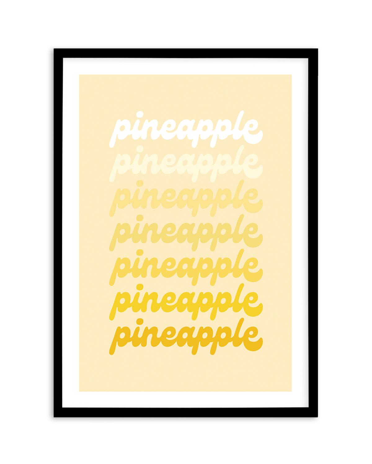 Pineapple Art Print-PRINT-Olive et Oriel-Olive et Oriel-A5 | 5.8" x 8.3" | 14.8 x 21cm-Black-With White Border-Buy-Australian-Art-Prints-Online-with-Olive-et-Oriel-Your-Artwork-Specialists-Austrailia-Decorate-With-Coastal-Photo-Wall-Art-Prints-From-Our-Beach-House-Artwork-Collection-Fine-Poster-and-Framed-Artwork