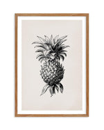 Pineapple Illustration Art Print-PRINT-Olive et Oriel-Olive et Oriel-50x70 cm | 19.6" x 27.5"-Walnut-With White Border-Buy-Australian-Art-Prints-Online-with-Olive-et-Oriel-Your-Artwork-Specialists-Austrailia-Decorate-With-Coastal-Photo-Wall-Art-Prints-From-Our-Beach-House-Artwork-Collection-Fine-Poster-and-Framed-Artwork