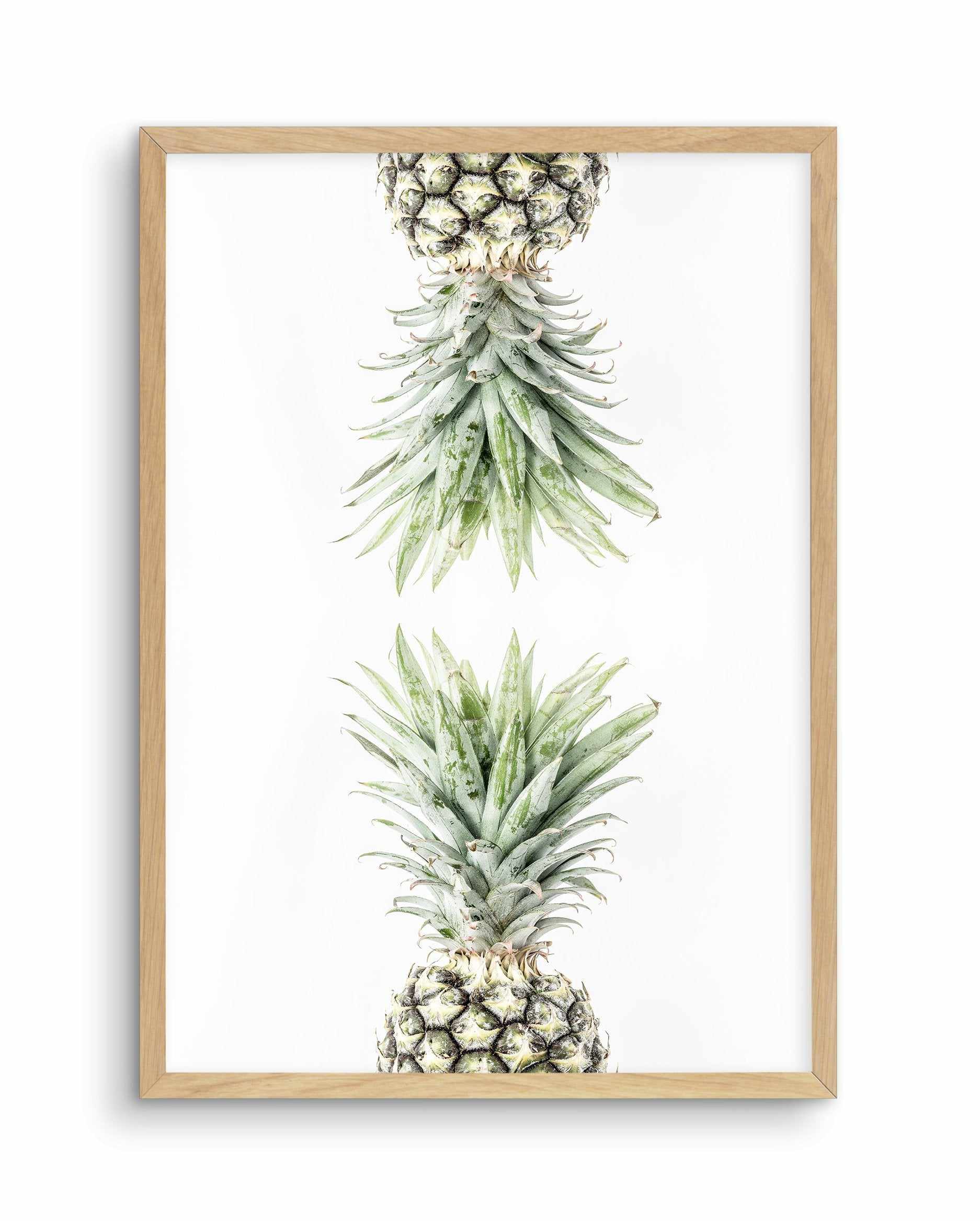 Pineapple I Art Print-PRINT-Olive et Oriel-Olive et Oriel-A5 | 5.8" x 8.3" | 14.8 x 21cm-Oak-With White Border-Buy-Australian-Art-Prints-Online-with-Olive-et-Oriel-Your-Artwork-Specialists-Austrailia-Decorate-With-Coastal-Photo-Wall-Art-Prints-From-Our-Beach-House-Artwork-Collection-Fine-Poster-and-Framed-Artwork