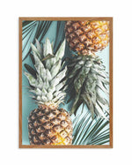 Pineapple & Palms Art Print-PRINT-Olive et Oriel-Olive et Oriel-50x70 cm | 19.6" x 27.5"-Walnut-With White Border-Buy-Australian-Art-Prints-Online-with-Olive-et-Oriel-Your-Artwork-Specialists-Austrailia-Decorate-With-Coastal-Photo-Wall-Art-Prints-From-Our-Beach-House-Artwork-Collection-Fine-Poster-and-Framed-Artwork