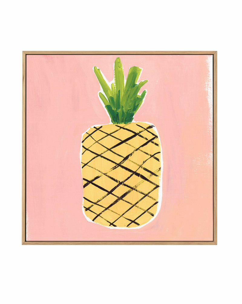 Pineapple SQ Framed Canvas-CANVAS-You can shop wall art online with Olive et Oriel for everything from abstract art to fun kids wall art. Our beautiful modern art prints and canvas art are available from large canvas prints to wall art paintings and our proudly Australian artwork collection offers only the highest quality framed large wall art and canvas art Australia - You can buy fashion photography prints or Hampton print posters and paintings on canvas from Olive et Oriel and have them deliv