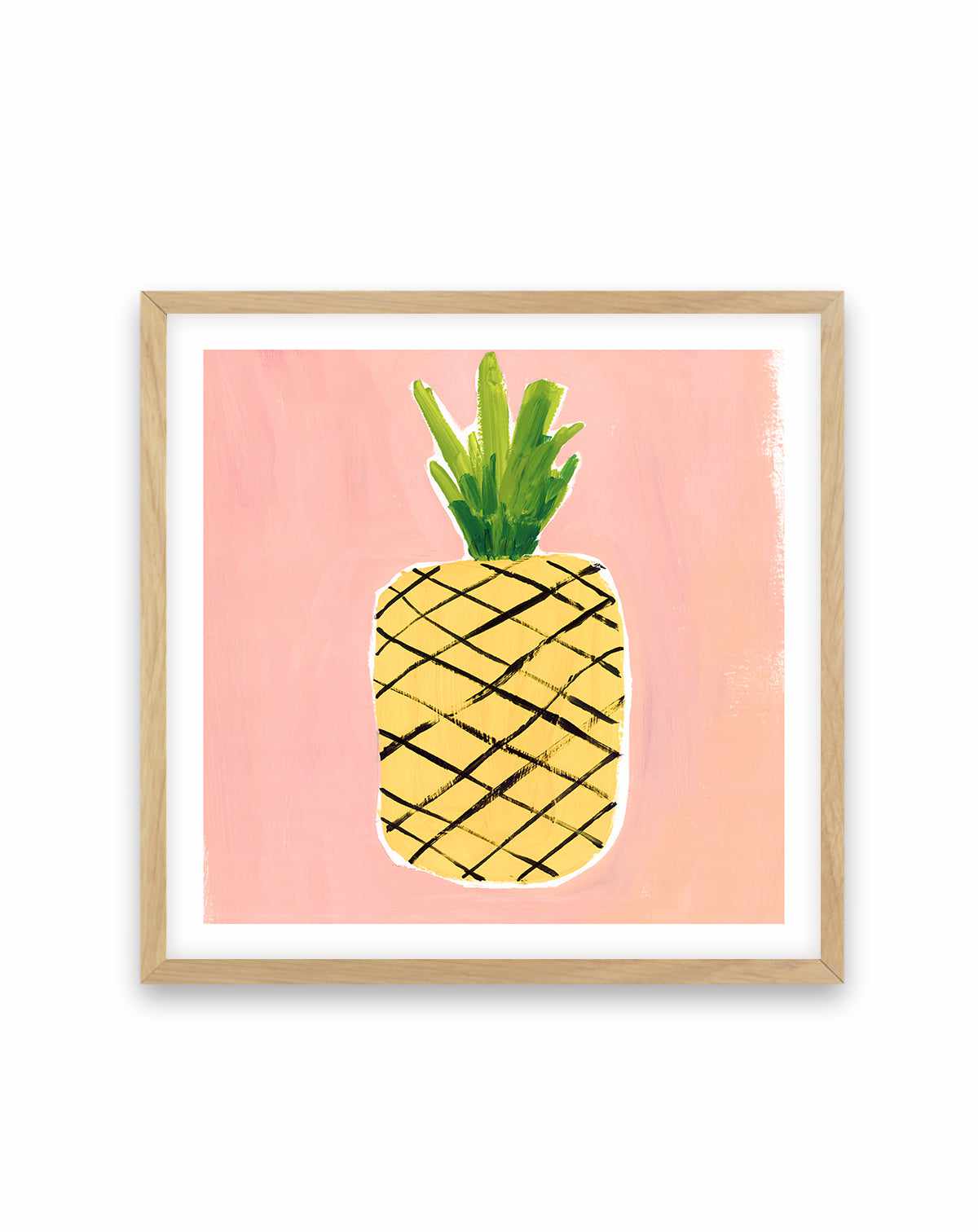 Pineapple Square Art Print