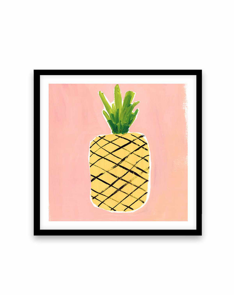 Pineapple Square Art Print