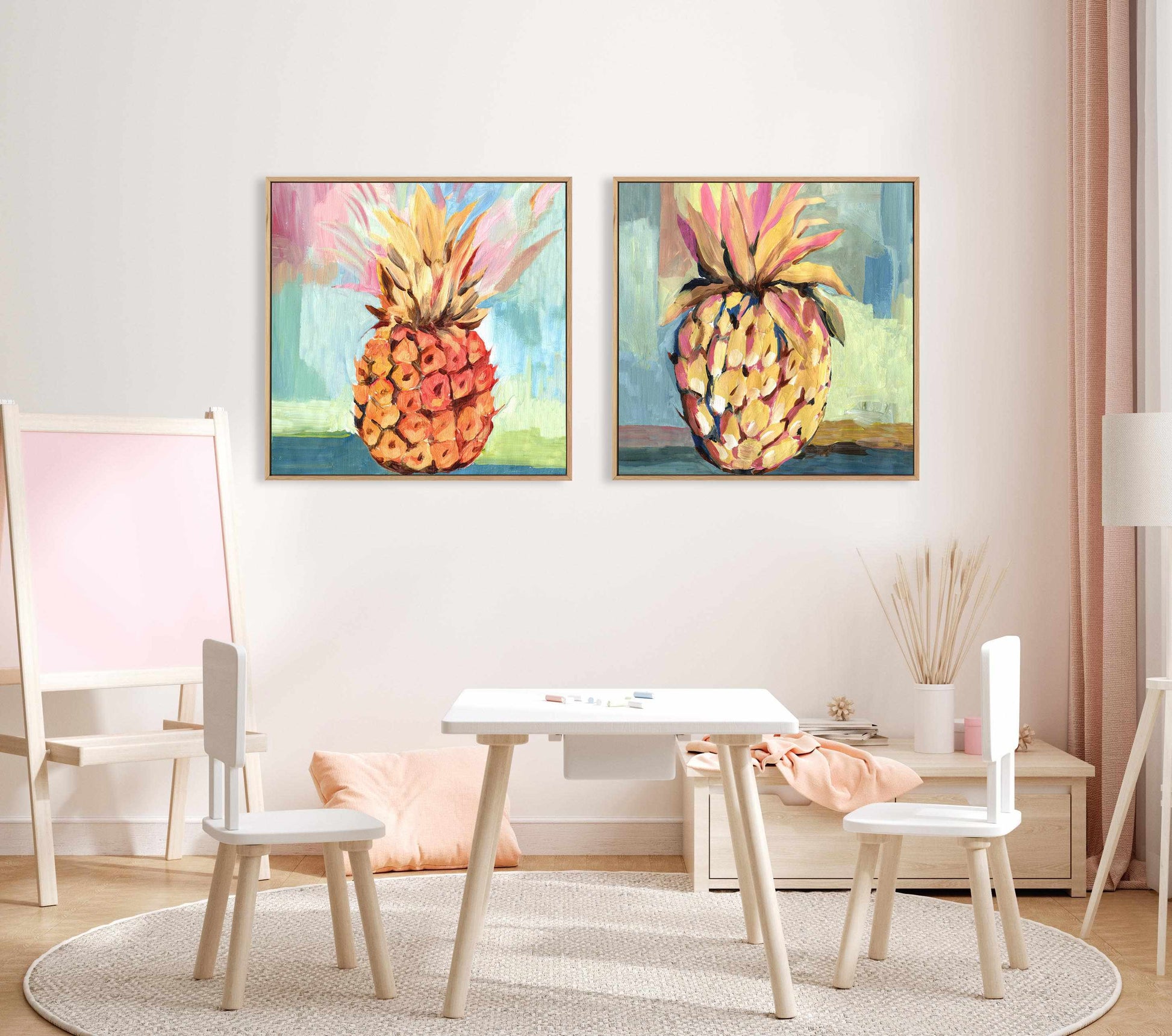 Pineapple Study No 1 SQ Framed Canvas-CANVAS-You can shop wall art online with Olive et Oriel for everything from abstract art to fun kids wall art. Our beautiful modern art prints and canvas art are available from large canvas prints to wall art paintings and our proudly Australian artwork collection offers only the highest quality framed large wall art and canvas art Australia - You can buy fashion photography prints or Hampton print posters and paintings on canvas from Olive et Oriel and have