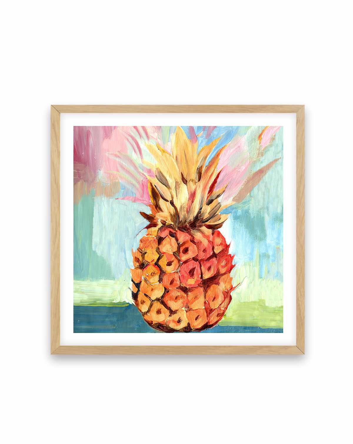 Pineapple Study No 1 Square Art Print