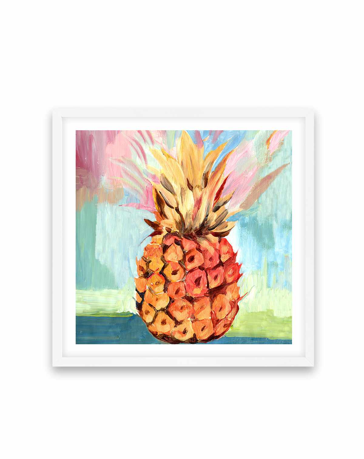 Pineapple Study No 1 Square Art Print