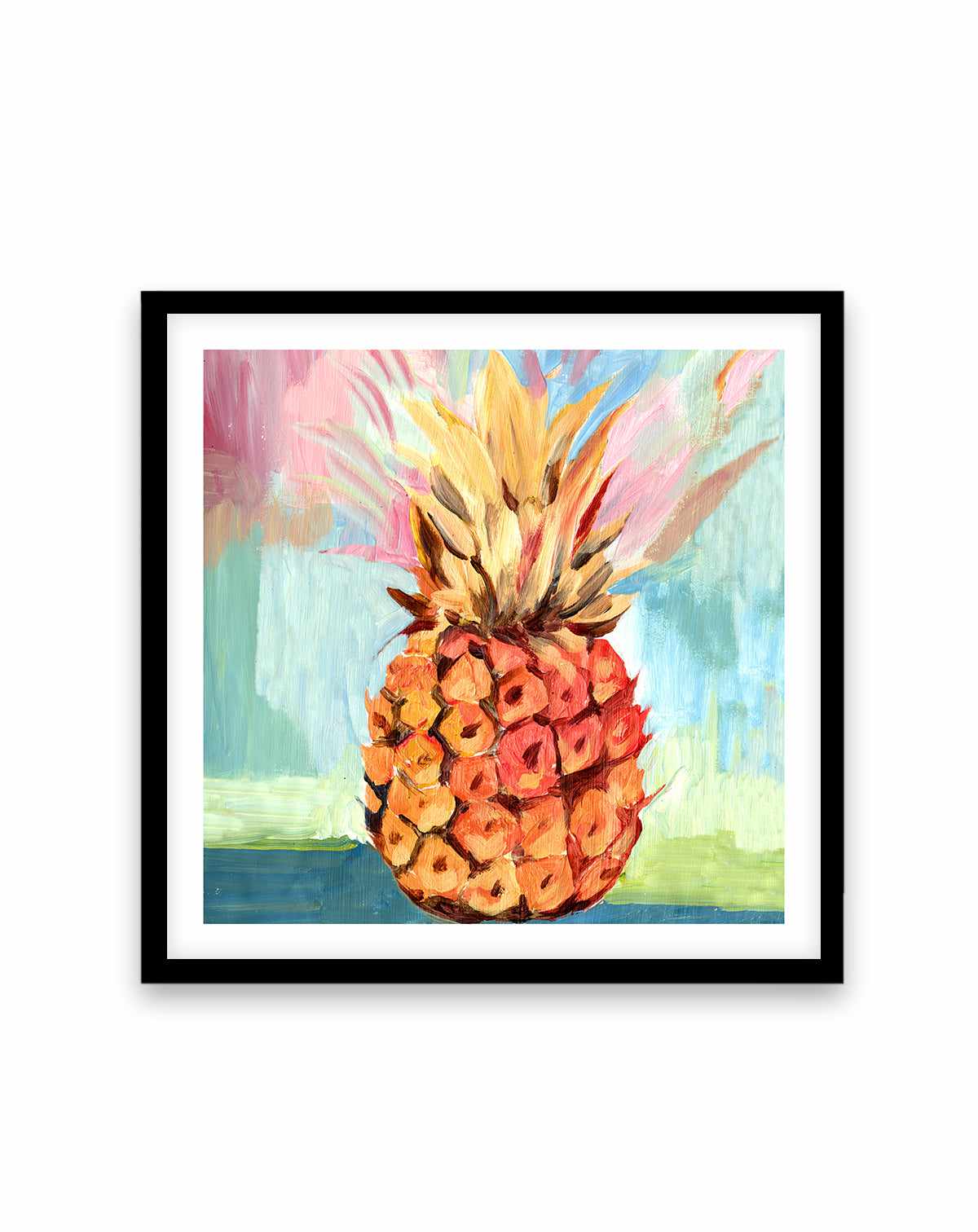 Pineapple Study No 1 Square Art Print