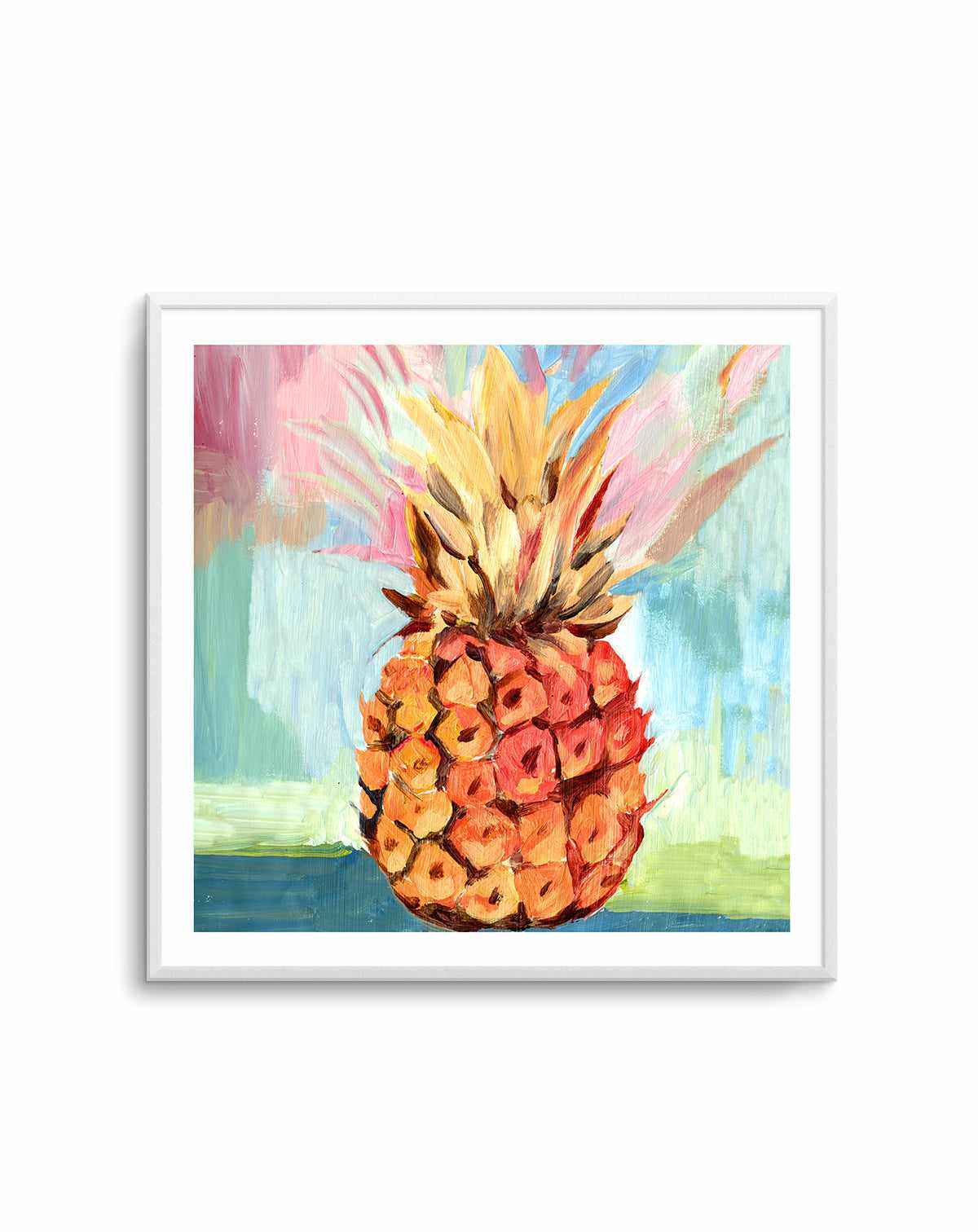 Pineapple Study No 1 Square Art Print