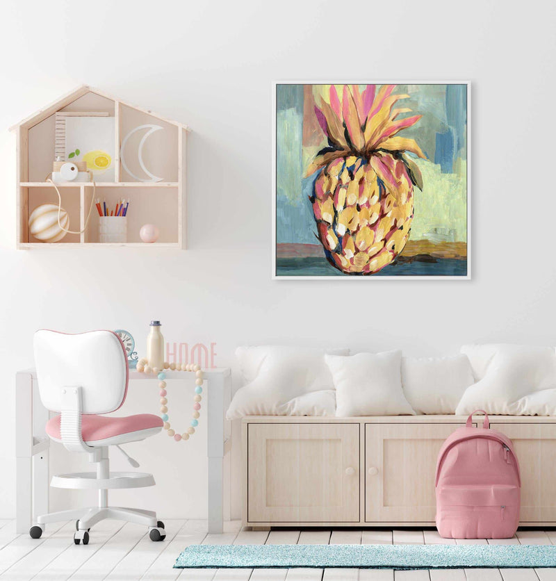 Pineapple Study No 2 SQ Framed Canvas-CANVAS-You can shop wall art online with Olive et Oriel for everything from abstract art to fun kids wall art. Our beautiful modern art prints and canvas art are available from large canvas prints to wall art paintings and our proudly Australian artwork collection offers only the highest quality framed large wall art and canvas art Australia - You can buy fashion photography prints or Hampton print posters and paintings on canvas from Olive et Oriel and have