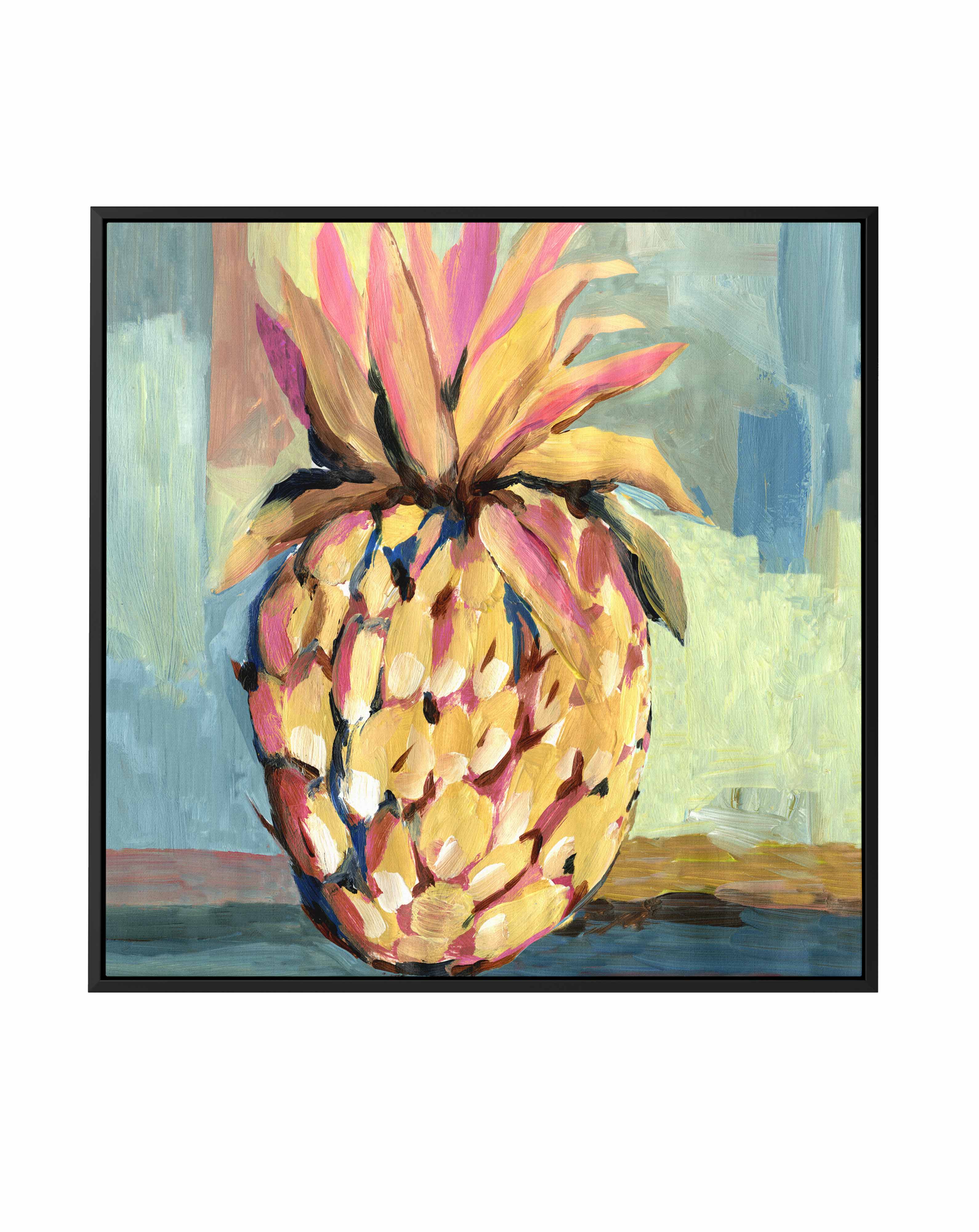 Pineapple Study No 2 SQ Framed Canvas-CANVAS-You can shop wall art online with Olive et Oriel for everything from abstract art to fun kids wall art. Our beautiful modern art prints and canvas art are available from large canvas prints to wall art paintings and our proudly Australian artwork collection offers only the highest quality framed large wall art and canvas art Australia - You can buy fashion photography prints or Hampton print posters and paintings on canvas from Olive et Oriel and have