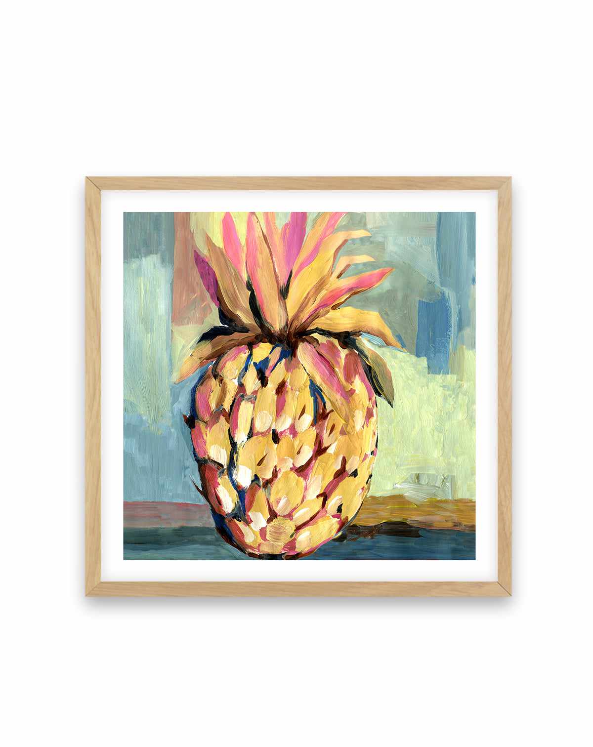 Pineapple Study No 2 Square Art Print