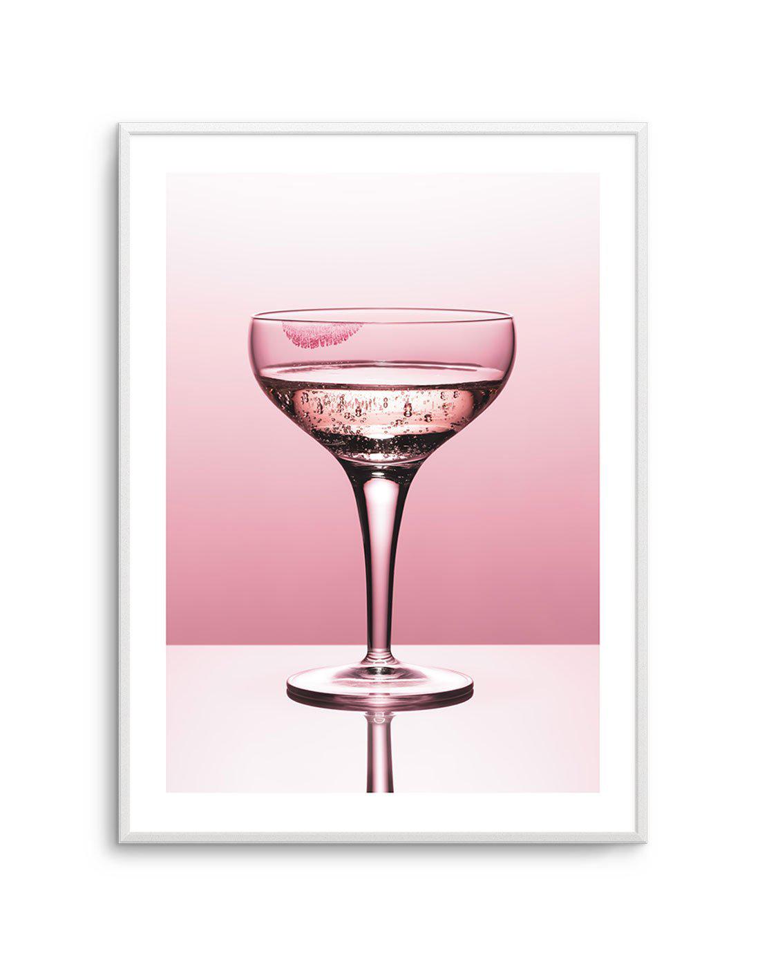 Pink Champagne Art Print-PRINT-Olive et Oriel-Olive et Oriel-A5 | 5.8" x 8.3" | 14.8 x 21cm-Unframed Art Print-With White Border-Buy-Australian-Art-Prints-Online-with-Olive-et-Oriel-Your-Artwork-Specialists-Austrailia-Decorate-With-Coastal-Photo-Wall-Art-Prints-From-Our-Beach-House-Artwork-Collection-Fine-Poster-and-Framed-Artwork