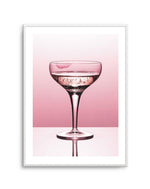 Pink Champagne Art Print-PRINT-Olive et Oriel-Olive et Oriel-A5 | 5.8" x 8.3" | 14.8 x 21cm-Unframed Art Print-With White Border-Buy-Australian-Art-Prints-Online-with-Olive-et-Oriel-Your-Artwork-Specialists-Austrailia-Decorate-With-Coastal-Photo-Wall-Art-Prints-From-Our-Beach-House-Artwork-Collection-Fine-Poster-and-Framed-Artwork