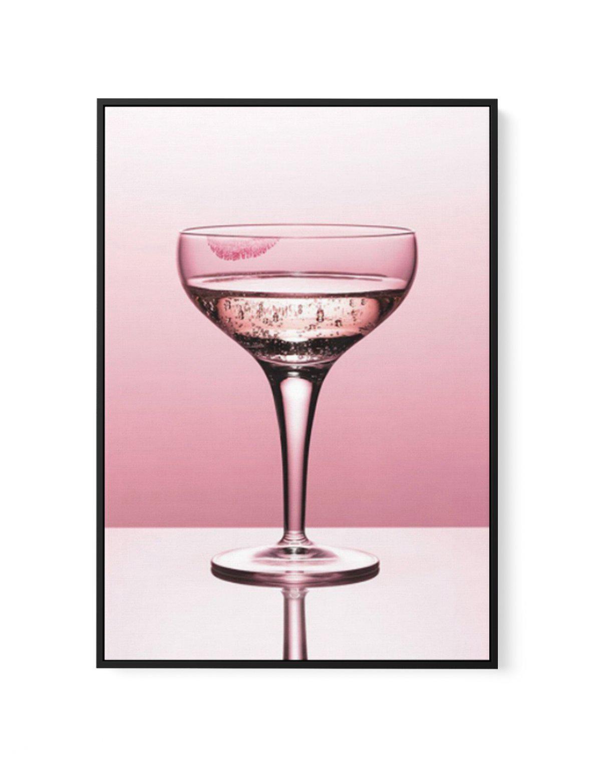 Pink Champagne | Framed Canvas-CANVAS-You can shop wall art online with Olive et Oriel for everything from abstract art to fun kids wall art. Our beautiful modern art prints and canvas art are available from large canvas prints to wall art paintings and our proudly Australian artwork collection offers only the highest quality framed large wall art and canvas art Australia - You can buy fashion photography prints or Hampton print posters and paintings on canvas from Olive et Oriel and have them d