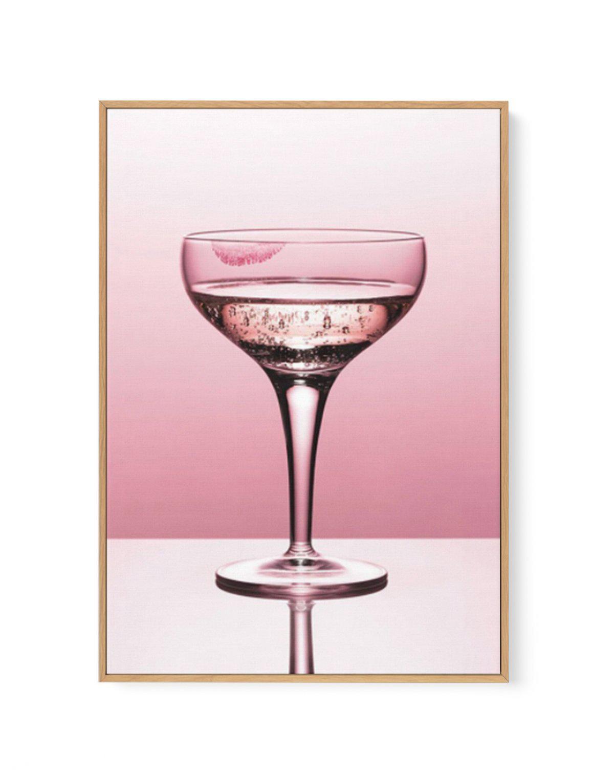 Pink Champagne | Framed Canvas-CANVAS-You can shop wall art online with Olive et Oriel for everything from abstract art to fun kids wall art. Our beautiful modern art prints and canvas art are available from large canvas prints to wall art paintings and our proudly Australian artwork collection offers only the highest quality framed large wall art and canvas art Australia - You can buy fashion photography prints or Hampton print posters and paintings on canvas from Olive et Oriel and have them d