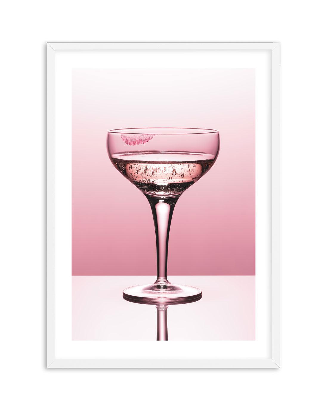 Pink Champagne Art Print-PRINT-Olive et Oriel-Olive et Oriel-A5 | 5.8" x 8.3" | 14.8 x 21cm-White-With White Border-Buy-Australian-Art-Prints-Online-with-Olive-et-Oriel-Your-Artwork-Specialists-Austrailia-Decorate-With-Coastal-Photo-Wall-Art-Prints-From-Our-Beach-House-Artwork-Collection-Fine-Poster-and-Framed-Artwork