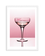 Pink Champagne Art Print-PRINT-Olive et Oriel-Olive et Oriel-A5 | 5.8" x 8.3" | 14.8 x 21cm-White-With White Border-Buy-Australian-Art-Prints-Online-with-Olive-et-Oriel-Your-Artwork-Specialists-Austrailia-Decorate-With-Coastal-Photo-Wall-Art-Prints-From-Our-Beach-House-Artwork-Collection-Fine-Poster-and-Framed-Artwork