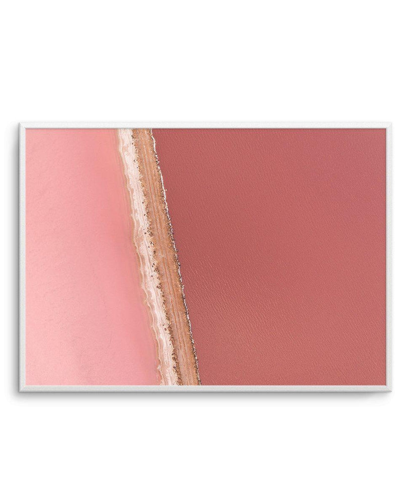 Pink Lakes Art Print-PRINT-Olive et Oriel-Olive et Oriel-A5 | 5.8" x 8.3" | 14.8 x 21cm-Unframed Art Print-With White Border-Buy-Australian-Art-Prints-Online-with-Olive-et-Oriel-Your-Artwork-Specialists-Austrailia-Decorate-With-Coastal-Photo-Wall-Art-Prints-From-Our-Beach-House-Artwork-Collection-Fine-Poster-and-Framed-Artwork