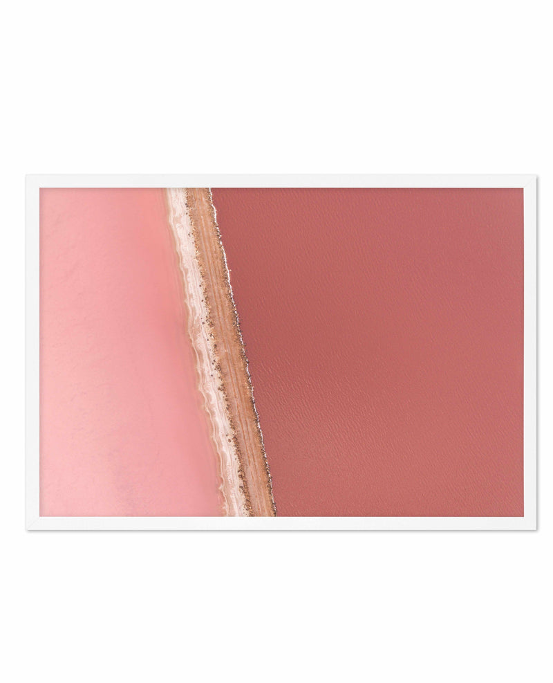 Pink Lakes Art Print-PRINT-Olive et Oriel-Olive et Oriel-A5 | 5.8" x 8.3" | 14.8 x 21cm-White-With White Border-Buy-Australian-Art-Prints-Online-with-Olive-et-Oriel-Your-Artwork-Specialists-Austrailia-Decorate-With-Coastal-Photo-Wall-Art-Prints-From-Our-Beach-House-Artwork-Collection-Fine-Poster-and-Framed-Artwork
