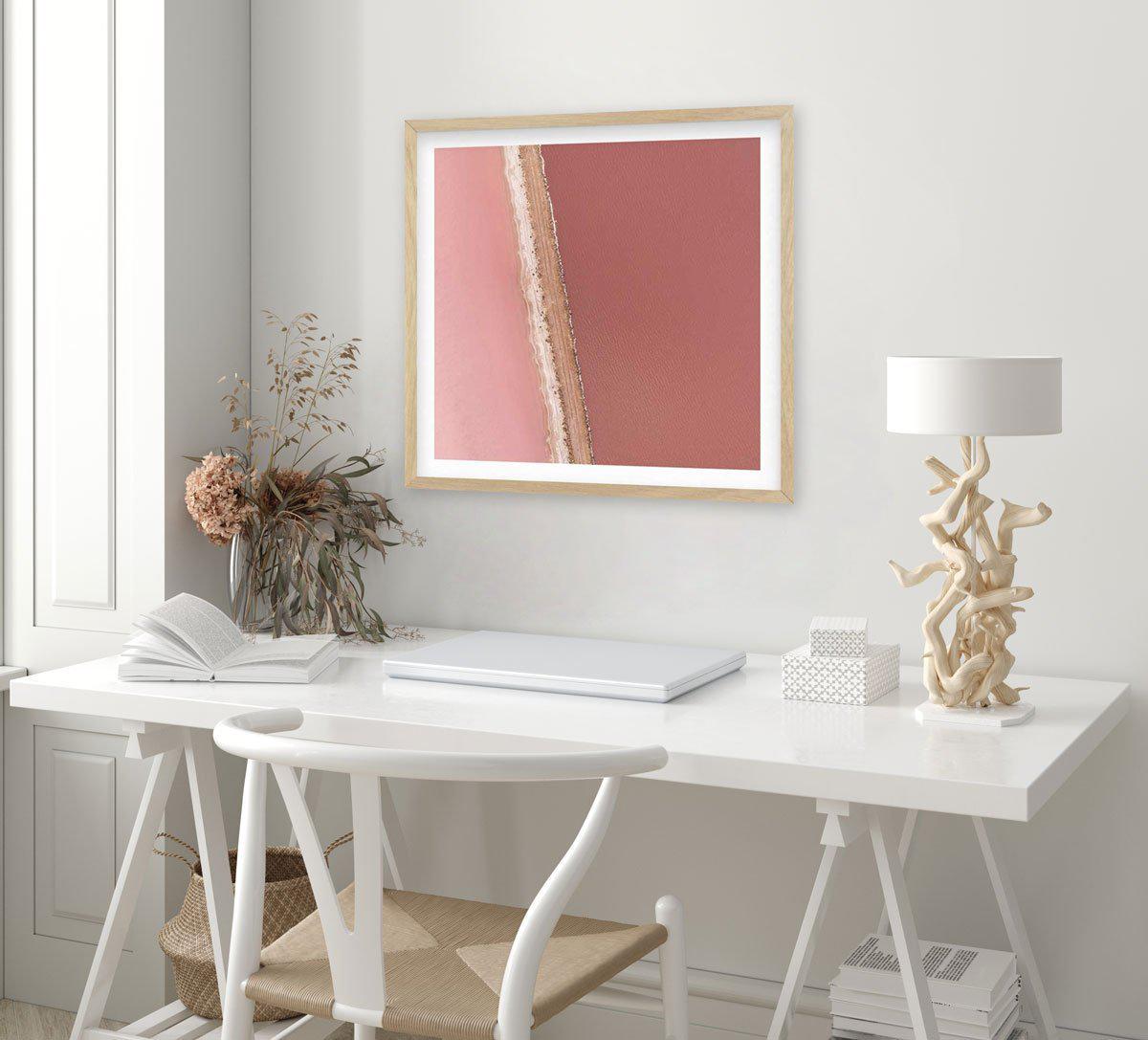 Pink Lakes | SQ Art Print-PRINT-Olive et Oriel-Olive et Oriel-Buy-Australian-Art-Prints-Online-with-Olive-et-Oriel-Your-Artwork-Specialists-Austrailia-Decorate-With-Coastal-Photo-Wall-Art-Prints-From-Our-Beach-House-Artwork-Collection-Fine-Poster-and-Framed-Artwork