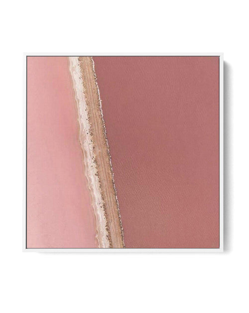 Pink Lakes SQ | Framed Canvas-CANVAS-You can shop wall art online with Olive et Oriel for everything from abstract art to fun kids wall art. Our beautiful modern art prints and canvas art are available from large canvas prints to wall art paintings and our proudly Australian artwork collection offers only the highest quality framed large wall art and canvas art Australia - You can buy fashion photography prints or Hampton print posters and paintings on canvas from Olive et Oriel and have them de