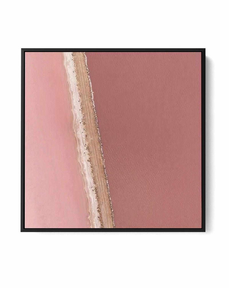 Pink Lakes SQ | Framed Canvas Art Print