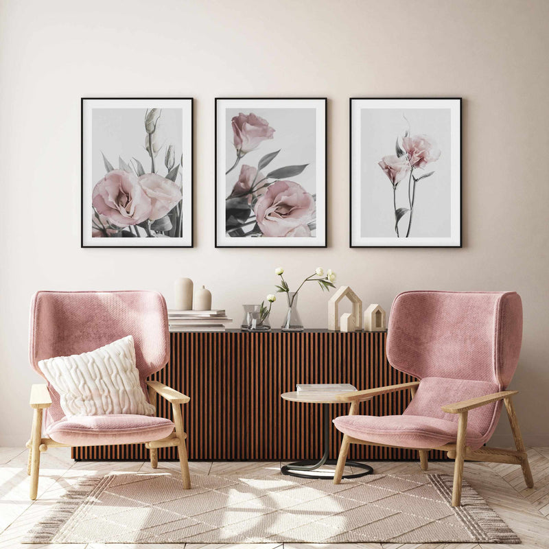 Pink Lisianthus III Art Print-PRINT-Olive et Oriel-Olive et Oriel-Buy-Australian-Art-Prints-Online-with-Olive-et-Oriel-Your-Artwork-Specialists-Austrailia-Decorate-With-Coastal-Photo-Wall-Art-Prints-From-Our-Beach-House-Artwork-Collection-Fine-Poster-and-Framed-Artwork