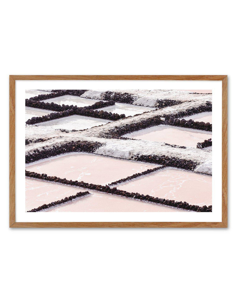 Pink Salt Lakes Art Print-PRINT-Olive et Oriel-Olive et Oriel-50x70 cm | 19.6" x 27.5"-Walnut-With White Border-Buy-Australian-Art-Prints-Online-with-Olive-et-Oriel-Your-Artwork-Specialists-Austrailia-Decorate-With-Coastal-Photo-Wall-Art-Prints-From-Our-Beach-House-Artwork-Collection-Fine-Poster-and-Framed-Artwork