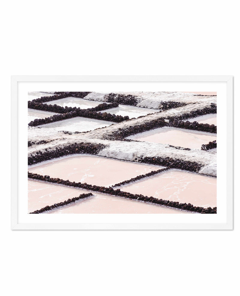 Pink Salt Lakes Art Print-PRINT-Olive et Oriel-Olive et Oriel-A4 | 8.3" x 11.7" | 21 x 29.7cm-White-With White Border-Buy-Australian-Art-Prints-Online-with-Olive-et-Oriel-Your-Artwork-Specialists-Austrailia-Decorate-With-Coastal-Photo-Wall-Art-Prints-From-Our-Beach-House-Artwork-Collection-Fine-Poster-and-Framed-Artwork
